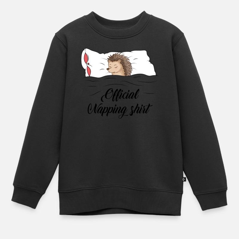 Hérisson - Sweat Premium enfant bio - noir