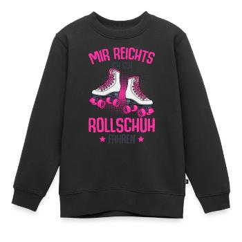Rollschuhe - Kinder Premium Organic Sweatshirt - Schwarz - Vorne - AI Model Kid Female (0cm)
