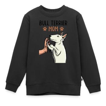 Bullterrier - Kinder Premium Organic Sweatshirt - Schwarz - Vorne - AI Model Kid Female (0cm)