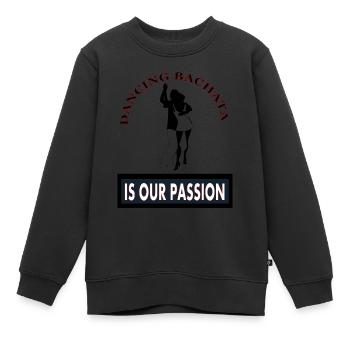 Bachata danse bachata danse danse couple de danse - Sweat Premium enfant bio - noir - Devant - AI Model Kid Female (0cm)