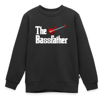 Bassist - Sweat Premium enfant bio - noir - Devant - AI Model Kid Female (0cm)