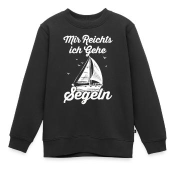 Segeln - Kinder Premium Organic Sweatshirt - Schwarz - Vorne - AI Model Kid Female (0cm)