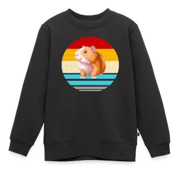 Cobaye animal de compagnie Rongeur - Sweat Premium enfant bio - noir - Devant - AI Model Kid Female (0cm)