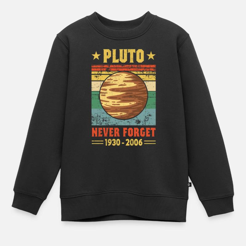 Pluto - Kinder Premium Organic Sweatshirt - Schwarz
