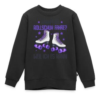 Rollschuhe - Kinder Premium Organic Sweatshirt - Schwarz - Vorne - AI Model Kid Female (0cm)