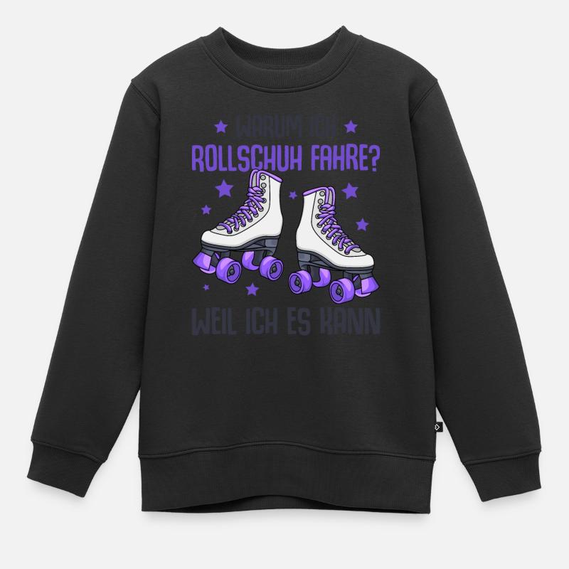 Rollschuhe - Kinder Premium Organic Sweatshirt - Schwarz