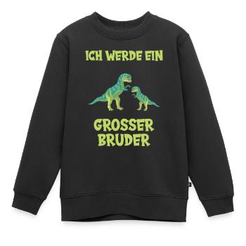 Ich werde großer Bruder - Kinder Premium Organic Sweatshirt - Schwarz - Vorne - AI Model Kid Female (0cm)