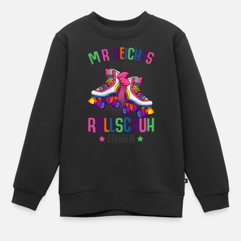 Rollschuhe - Kinder Premium Organic Sweatshirt - Schwarz