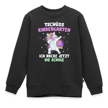 Rocke jetzt die Schule Einschulung 2021 Schulkind - Kinder Premium Organic Sweatshirt - Schwarz - Vorne - AI Model Kid Female (0cm)