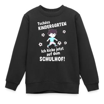 Schulkind Einschulung Schulanfang junge - Kinder Premium Organic Sweatshirt - Schwarz - Vorne - AI Model Kid Female (0cm)