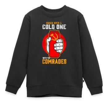 Kommunismus - Lustiger Spruch - Kinder Premium Organic Sweatshirt - Schwarz - Vorne - AI Model Kid Female (0cm)