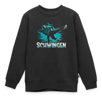 Schwingen Schweiz Sport - Kinder Premium Organic Sweatshirt - Schwarz - Vorne - AI Model Kid Female (0cm)