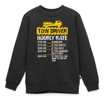 Dépanneur conducteur dépanneur dépanneur - Sweat Premium enfant bio - noir - Devant - AI Model Kid Female (0cm)