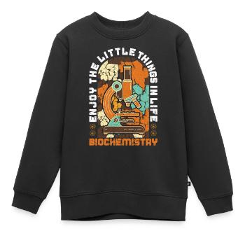 Biochimie Biochimiste Biochimiste Biochimiste Biotech - Sweat Premium enfant bio - noir - Devant - AI Model Kid Female (0cm)