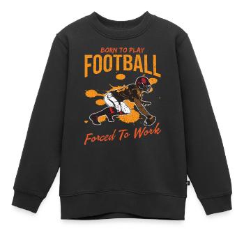 American Football Touchdown Quarterback Geschenk - Kinder Premium Organic Sweatshirt - Schwarz - Vorne - AI Model Kid Female (0cm)