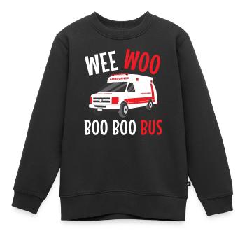 Sanitäter Wee Woo Bus Rettungsdienst - Kinder Premium Organic Sweatshirt - Schwarz - Vorne - AI Model Kid Female (0cm)