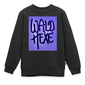 WALD HEXE - Kinder Premium Organic Sweatshirt - Schwarz - Vorne - AI Model Kid Female (0cm)