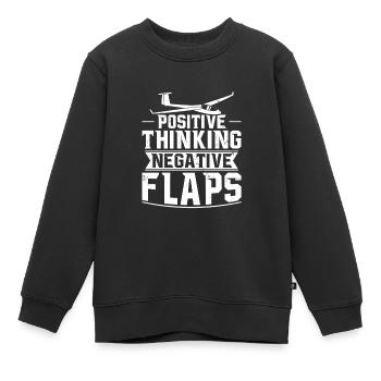 Idée cadeau planeur Planeur Planeur Planeur - Sweat Premium enfant bio - noir - Devant - AI Model Kid Female (0cm)