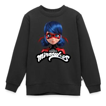 Miraculous Ladybug Mit Logo - Kinder Premium Organic Sweatshirt - Schwarz - Vorne - AI Model Kid Female (0cm)