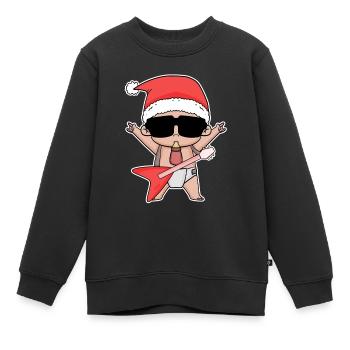Cool Baby Noël - Sweat Premium enfant bio - noir - Devant - AI Model Kid Female (0cm)