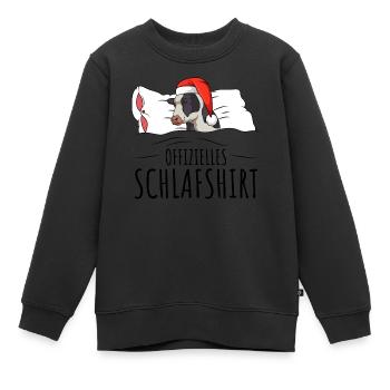 Kuh Weihnachten Kühe - Kinder Premium Organic Sweatshirt - Schwarz - Vorne - AI Model Kid Female (0cm)