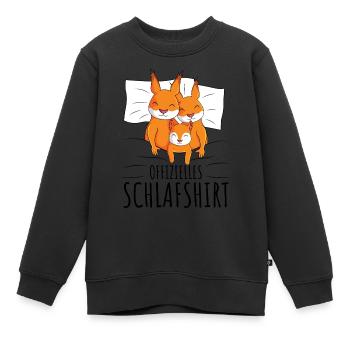Eichhörnchen - Kinder Premium Organic Sweatshirt - Schwarz - Vorne - AI Model Kid Female (0cm)