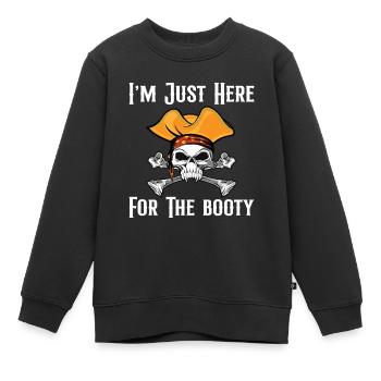 Pirate Pirate Pirate Bateau Pirate Cadeau - Sweat Premium enfant bio - noir - Devant - AI Model Kid Female (0cm)