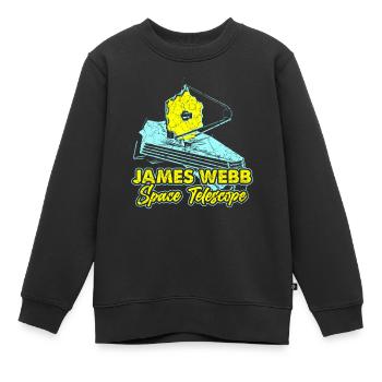 James Webb Weltraumteleskop - Kinder Premium Organic Sweatshirt - Schwarz - Vorne - AI Model Kid Female (0cm)