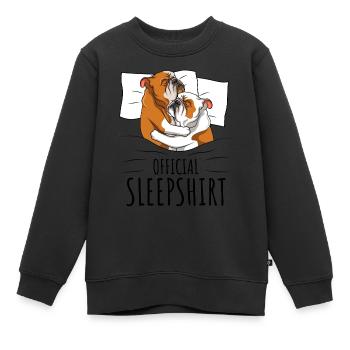 Englische Bulldogge - Kinder Premium Organic Sweatshirt - Schwarz - Vorne - AI Model Kid Female (0cm)