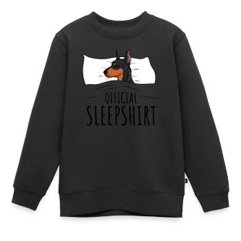 Doberman - Kids Premium Organic Sweatshirt - black - Front - AI Model Kid Female (0cm)