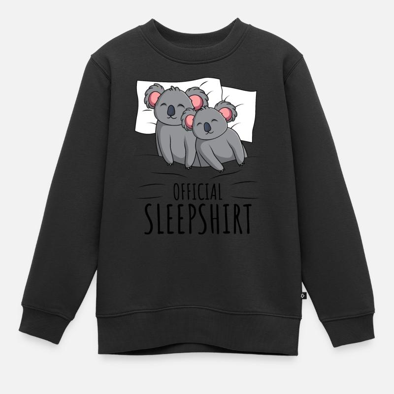 Koala - Kinder Premium Organic Sweatshirt - Schwarz