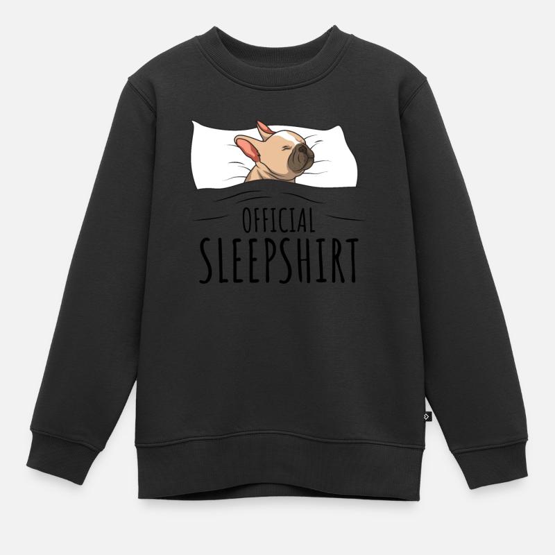 Français Bouledogue - Sweat Premium enfant bio - noir