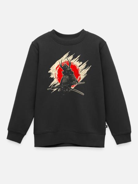 Samurai - Kinder Premium Organic Sweatshirt - Schwarz