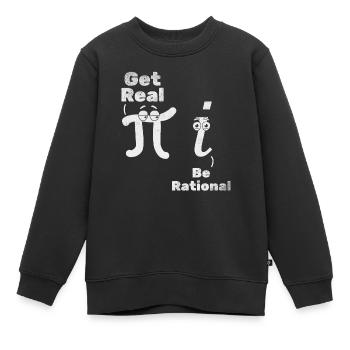 Pi Day Pi Mathematik Holen Sie sich Real Sein - Kinder Premium Organic Sweatshirt - Schwarz - Vorne - AI Model Kid Female (0cm)