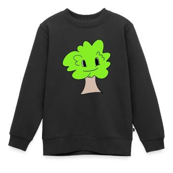 Arbre - Sweat Premium enfant bio - noir - Devant - AI Model Kid Female (0cm)