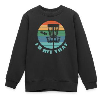 Drôle de Disc Golfer Disc Golfer Cadeau - Sweat Premium enfant bio - noir - Devant - AI Model Kid Female (0cm)