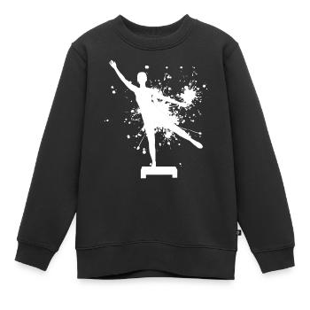 Fitness Fitness Training Aérobie Fitness - Sweat Premium enfant bio - noir - Devant - AI Model Kid Female (0cm)