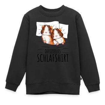 Meerschweinchen - Kinder Premium Organic Sweatshirt - Schwarz - Vorne - AI Model Kid Female (0cm)