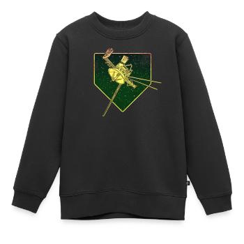 Vaisseau spatial Voyager - Sweat Premium enfant bio - noir - Devant - AI Model Kid Female (0cm)