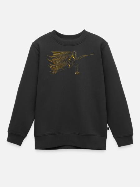 Escrime - Sweat Premium enfant bio - noir