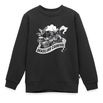 Brasilien - Kinder Premium Organic Sweatshirt - Schwarz - Vorne - AI Model Kid Female (0cm)