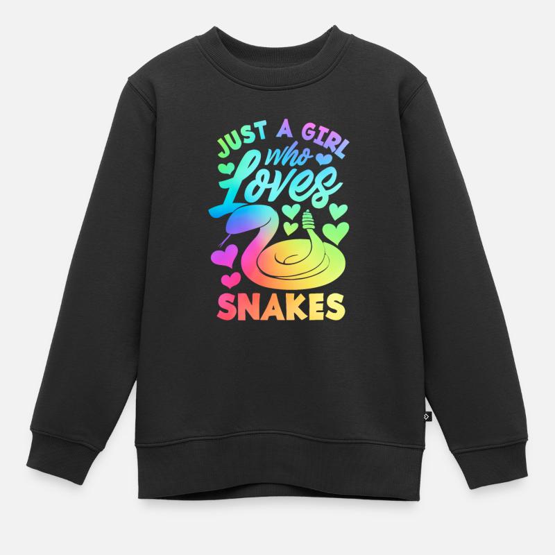 Serpent Serpent Serpent - Sweat Premium enfant bio - noir