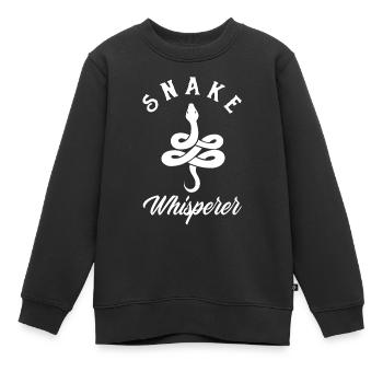 Schlange Schlange Schlange - Kinder Premium Organic Sweatshirt - Schwarz - Vorne - AI Model Kid Female (0cm)