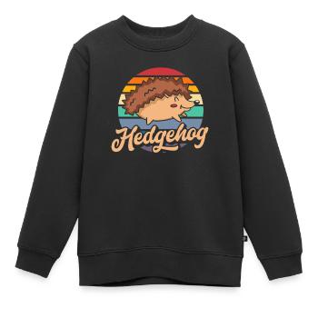 Igel Igel Igel - Kinder Premium Organic Sweatshirt - Schwarz - Vorne - AI Model Kid Female (0cm)