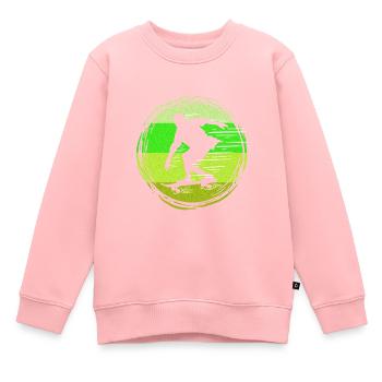 Skater Skateboard Gift Halfpipe Sk8 Ollie - Kids Premium Organic Sweatshirt - rose - Front - AI Model Kid Female (0cm)
