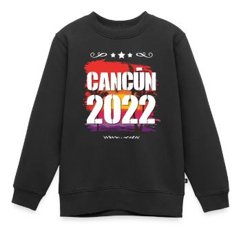 Cancun 2022 - Kinder Premium Organic Sweatshirt - Schwarz - Vorne - AI Model Kid Female (0cm)