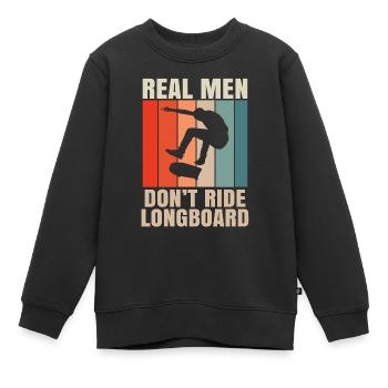 Skater Skateboard Cadeau Halfpipe Sk8 Ollie - Sweat Premium enfant bio - noir - Devant - AI Model Kid Female (0cm)