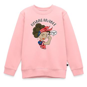 Fille malaisienne Incassable Héritage malaisien - Sweat Premium enfant bio - rose - Devant - AI Model Kid Female (0cm)