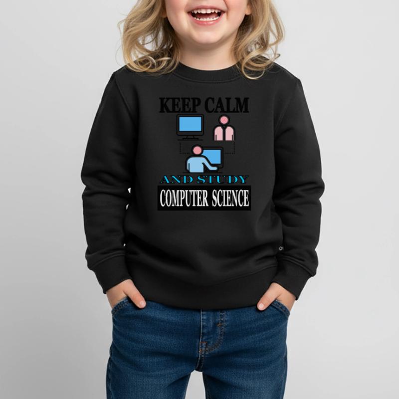 Computer Science Student Study Computational Linguistics Kids Premium Organic Sweatshirt