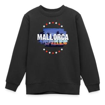 Mallorca - Kinder Premium Organic Sweatshirt - Schwarz - Vorne - AI Model Kid Female (0cm)